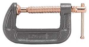 Vulcan JL27361 C-Clamp, 2 in Max Opening Size, 0.8 in D Throat, Steel Body, Gray Body