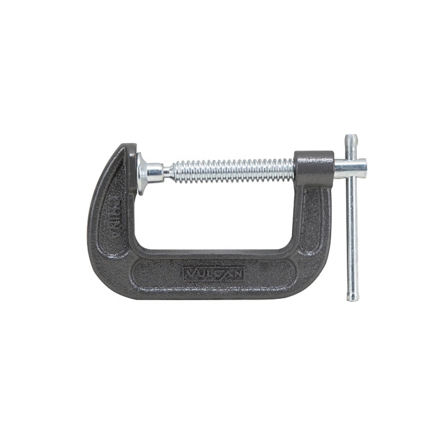 Vulcan JL27362 C-Clamp, 3 in Max Opening Size, 1-3/4 in D Throat, Steel Body, Gray Body