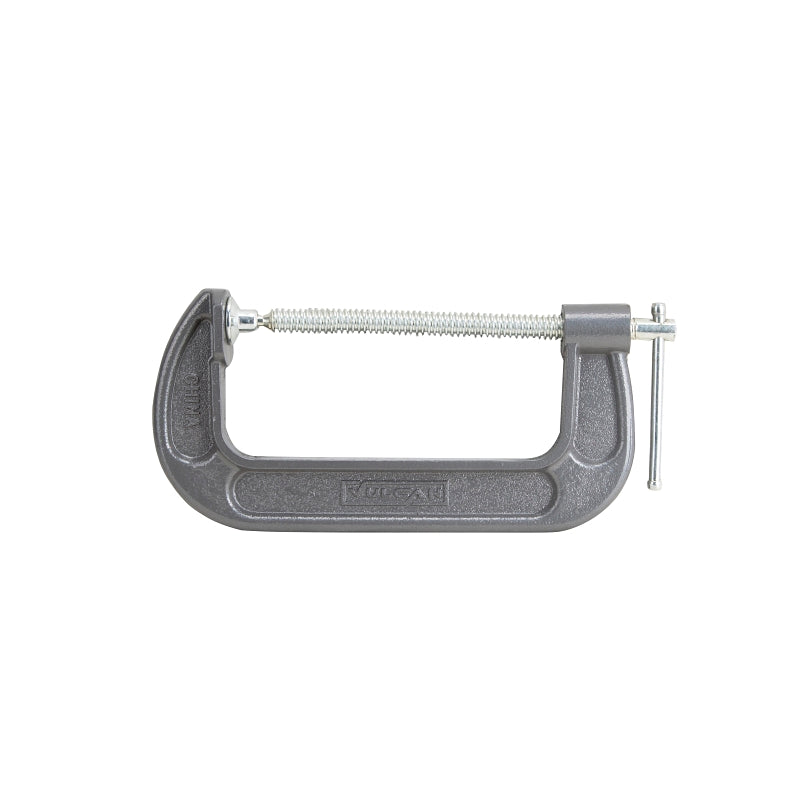 Vulcan JL27365 C-Clamp, 6 in Max Opening Size, 2-3/8 in D Throat, Steel Body, Gray Body