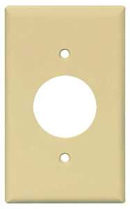 Eaton Wiring Devices PJ7LA Outlet Wallplate, 4.88 in L, 3.13 in W, Mid, 1 -Gang, Polycarbonate, Light Almond