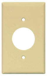 Eaton Wiring Devices PJ7LA Outlet Wallplate, 4.88 in L, 3.13 in W, Mid, 1 -Gang, Polycarbonate, Light Almond