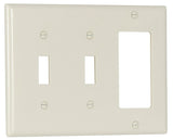 Eaton Wiring Devices 2173LA Combination Wallplate, 4-1/2 in L, 2-3/4 in W, Standard, 3 -Gang, Thermoset