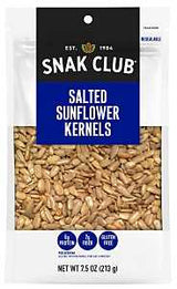 Snak Club CSU29473 Sunflower Kernels, 7.5 oz, Pack of 6
