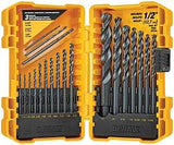 DEWALT DW1177 Drill Bit Set, 20-Piece, HSS, Black Oxide