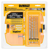 DEWALT DW5205 Bit Set, Percussion, Premium, 5-Piece, Carbide