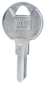 Hy-Ko 11010TM7 Key Blank, Brass, Nickel-Plated, For: Trimark TM7 Locks, Pack of 10