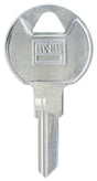 Hy-Ko 11010TM8 Key Blank, Brass, Nickel-Plated, For: Trimark TM8 Locks, Pack of 10