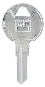 Hy-Ko 11010TM9 Key Blank, Brass, Nickel-Plated, For: Trimark TM9 Locks, Pack of 10