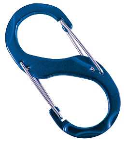 Hy-Ko 2GO Series KC514 Key Carabiner, Aluminum, Pack of 5