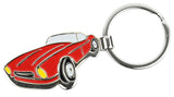 Hy-Ko KH441 Key Chain, Sports Car, 4-3/4 in L x 2 in W x 0.188 in D Dimensions, Split Ring, 1-1/8 in Ring, Pack of 5