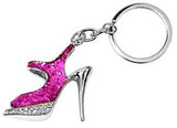 Hy-Ko KH705 Key Chain, Bling High Heel Shoe, 4 in H x 1.8 in W x 0.2 in D Dimensions, Pack of 5