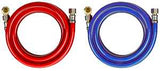 Keeney PP850-22 Supply Hose, 3/4 in ID, 72 in L, PVC, Blue/Red