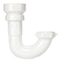 Insta-Plumb 10400QLK J-Bend, Plastic, White