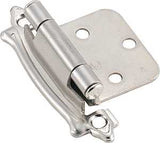 Amerock BPR7329G9 Cabinet Hinge, Sterling Nickel