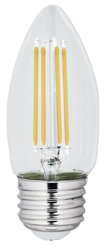 Feit Electric BPETC40/950CA/FIL LED Bulb, General Purpose, 40 W Equivalent, E26 Lamp Base, Dimmable, Daylight Light