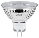 Feit Electric BPEXN/930CA LED Bulb, 12 V, 500 Lumens, 6.6 W, MR16 Lamp, 50 W Equivalent, GU5.3 Lamp Base
