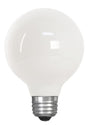 Feit Electric BPG2560W/927CA/FIL LED Bulb, Globe, G25 Lamp, 60 W Equivalent, E26 Lamp Base, Dimmable, White