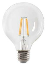 Feit Electric BPG2560W/950CA/FIL LED Bulb, Globe, G25 Lamp, 60 W Equivalent, E26 Lamp Base, Dimmable, Daylight Light