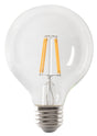 Feit Electric BPG2560W/950CA/FIL LED Bulb, Globe, G25 Lamp, 60 W Equivalent, E26 Lamp Base, Dimmable, Daylight Light