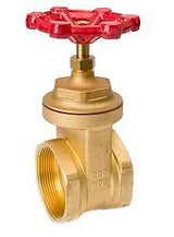 B & K 100-010 Gate Valve, 3 in Connection, Threaded, 125, 200 psi Pressure, Brass Body