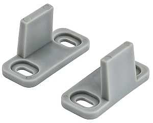 National Hardware N187-094 Double Guide, Aluminum, Gray, Floor Mounting