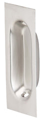 Schlage Ives Series 22B26D Rectangular Pull, 3-1/8 in W, 7/16 in D, 1-5/16 in H, Brass, Satin Chrome