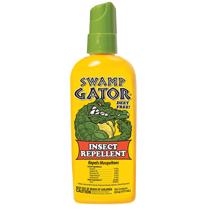 Harris Swamp Gator HSG-6 Insect Repellent, 6 oz, Liquid, Milky, Minty