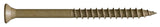 Camo 0356200 Screw, 50 PK, Tan, 4 in L, Bugle Head, Star Drive, Type 17 Point, 50/PK