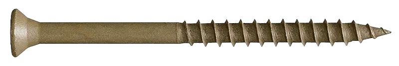 Camo 0356204 Screw, 250 PK, Tan, 4 in L, Bugle Head, Star Drive, Type 17 Point, 250/PK