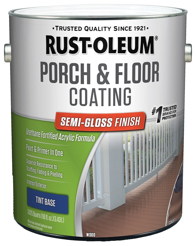 Rust-Oleum 262361 Porch and Floor Coating, Semi-Gloss, Liquid, 1 gal, Can, Pack of 2