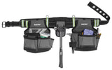 Bucket Boss Professional Series 55105-HV HV Contractor's Rig, 52 in Waist, Poly Fabric, Sliver, 29-Pocket
