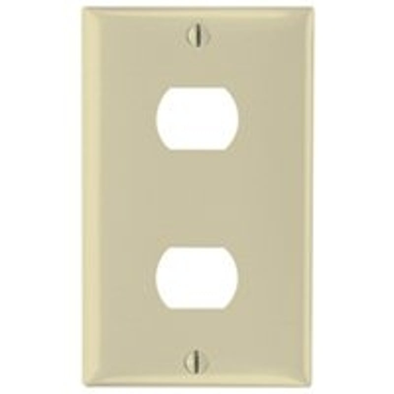 Legrand K2I Wallplate, 4-1/2 in L, 2-3/4 in W, 1 -Gang, Thermoset, Ivory