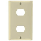 Legrand K2I Wallplate, Standard-Size, 4-1/2 in L, 2-3/4 in W, 1-Gang, Ivory