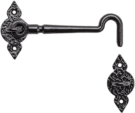 National Hardware N100-054 Spear Gate Hook, Steel, Black