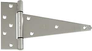 National Hardware N342-535 Extra Heavy-Duty Tee Hinge, Stainless Steel, Stainless Steel, Tight Pin