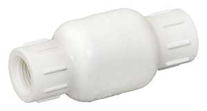 B & K ProLine Series 101-103 Check Valve, 1/2 in, IPS, 200 psi Pressure, PVC Body