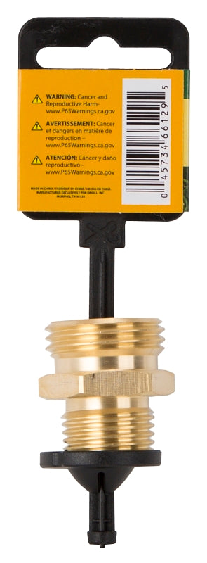 Landscapers Select GHADTRS-2 Hose Connector, 1/2 x 3/4 in, MNPT x MNH, Brass, Brass