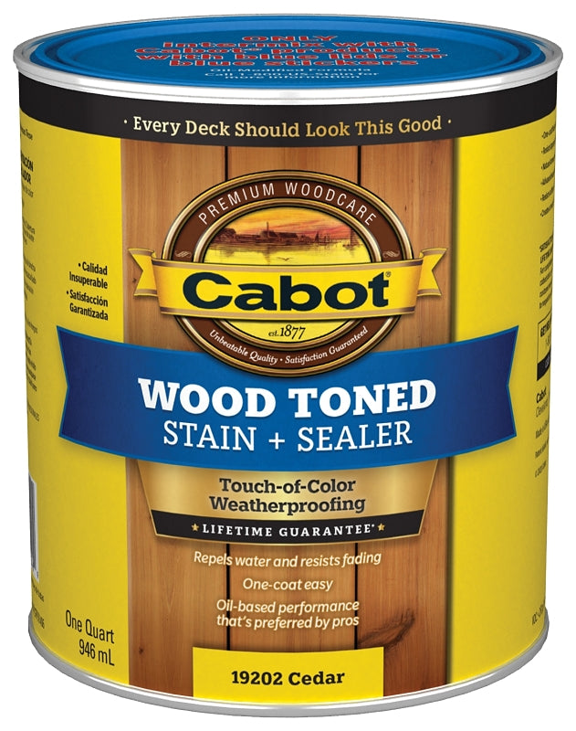 Cabot 19200 Series 140.0019202.005 Deck and Siding Stain, Liquid, 1 qt