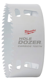 Milwaukee 49-56-0744 Hole Saw, 4-1/4 in Dia, 1.62 in D Cutting, 4 TPI, Carbide Cutting Edge