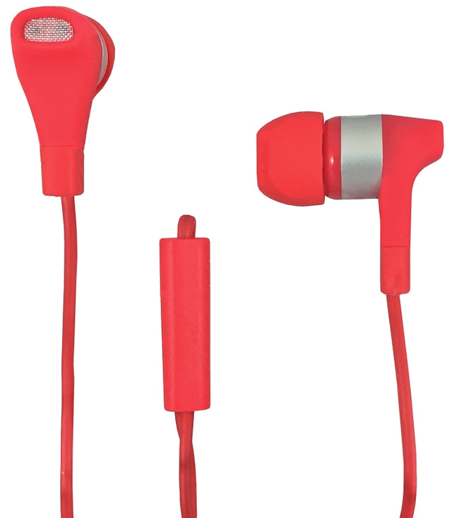 Zenith PM1001SER Earbuds, Red