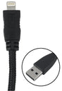 Zenith PM1006U8BB Lightning Cable, USB, Black, 6 ft L