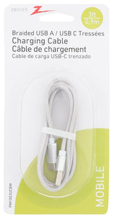 Zenith PM1003UCBW USB Cable, Silver Sheath