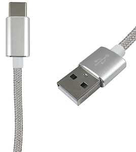 Zenith PM1003UCBW USB Cable, Silver Sheath