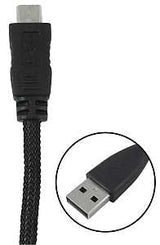 Zenith PM1003MCBB USB Cable, Black Sheath, Pack of 4