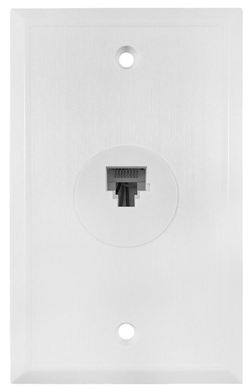 Amerelle VW6EW Wallplate, White, Flush Mounting, Pack of 4