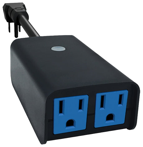 Westek SMARTPLUG2A Digital Timer, 15 A, 125 V, 1875 W, 2 -Outlet, 7 days Time Setting, Black