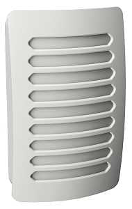 AmerTac Louver Decoplug NL-DPLV-W Night Light, 120 V, 0.9 W, LED Lamp, Warm White Light, 2 Lumens, 3000 K Color Temp