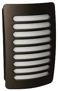 AmerTac Louver Decoplug NL-DPLV-DB Night Light, 120 V, 0.9 W, LED Lamp, Warm White Light, 2 Lumens, 3000 K Color Temp