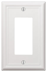 Amerelle 149RW Wallplate, 4-7/8 in L, 3-1/8 in W, 1 -Gang, Steel, White, Pack of 4