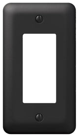 Amerelle Devon 935RBK Wallplate, 5 in L, 2-13/16 in W, 1 -Gang, Steel, Black, Pack of 6